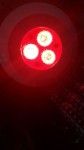Прожектор полностью из ABS-пластика  с 3 Power Led свет Красный с ножкой