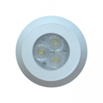 Прожектор встраиваемый 3 POWER LED 3W 12V свет Белый ABS (закладная ø63)  